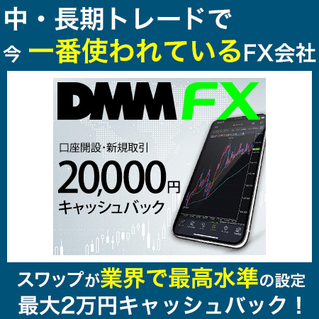 中・長期トレードで一番使われているDMM FX